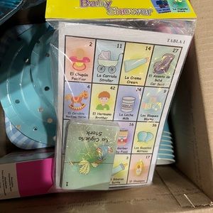 New Box with Baby Shower Game/Bingo